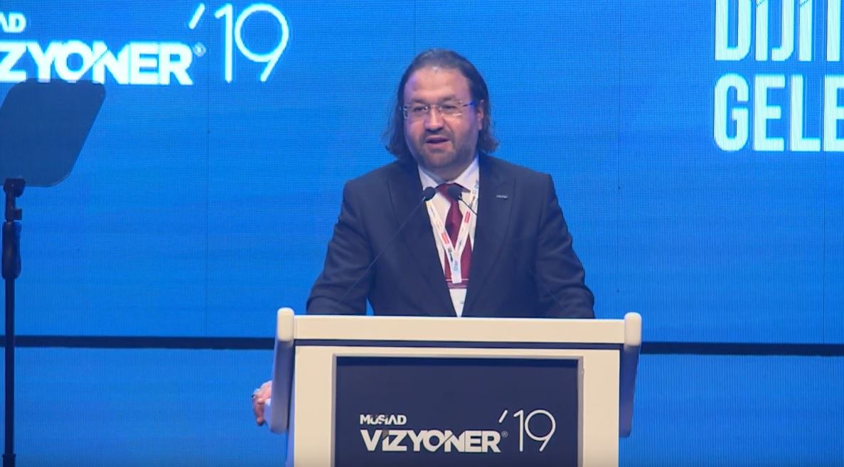 Vizyoner İcra Kurulu Başkanı Muhammet Ali Özeken'in MÜSİAD Vizyoner'19 Dijital Gelecek konuşması